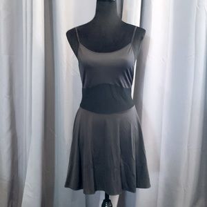 So sexy VASSARETTE black spaghetti strap chemise with netting. Size medium.